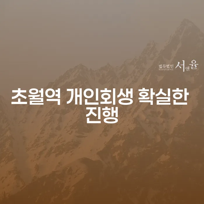 초월역 개인회생 확실한 진행