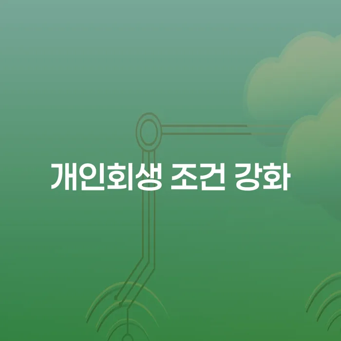 개인회생 조건 강화, 어떻게 대처할 것인가?