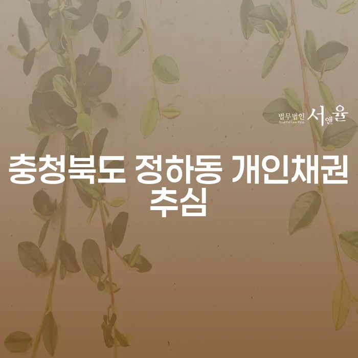 충청북도 정하동에서 개인채권추심과 개인회생집담보로 해결 가능한 방법은?